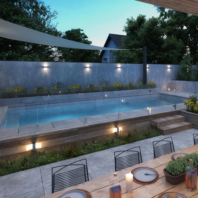 Piscine en fibre de verre - 12 x 28 pi