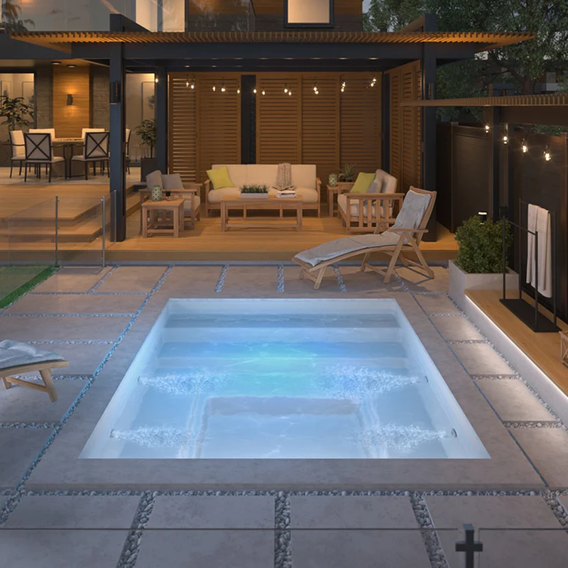 Piscine en fibre de verre - 8 x 10 pi