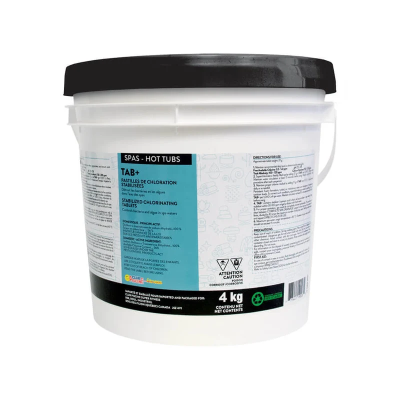 Pastilles de chloration stabilisées Tab+