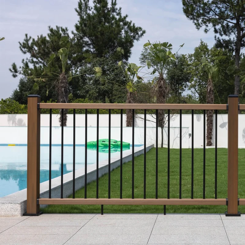 Rampe de balcon en composite et aluminimum - Teck