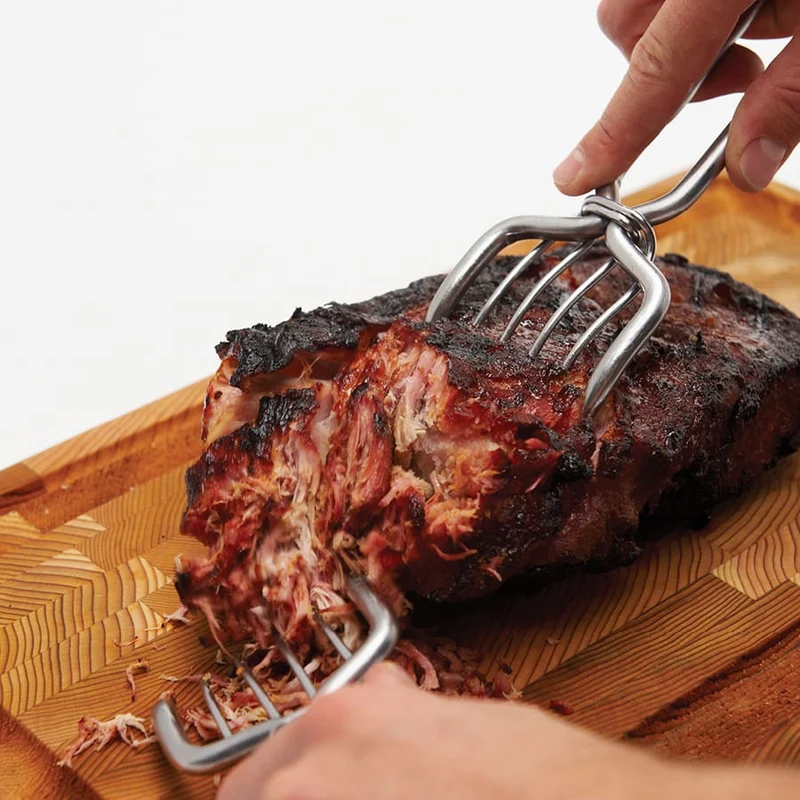 Fourchettes en acier pour viande