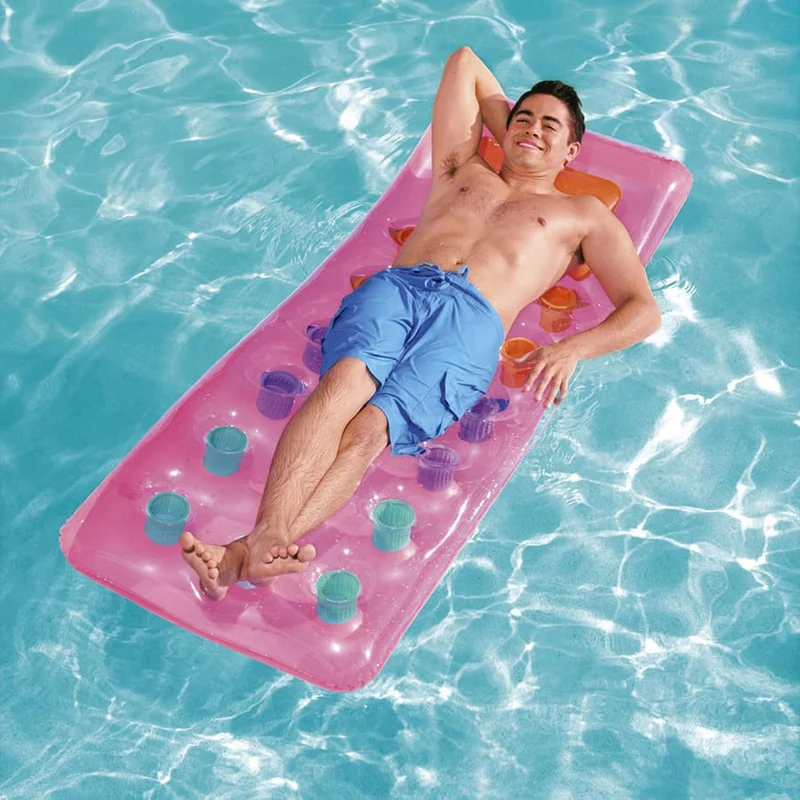 Matelas gonflable fenêtre transparente (3 couleurs disponibles)