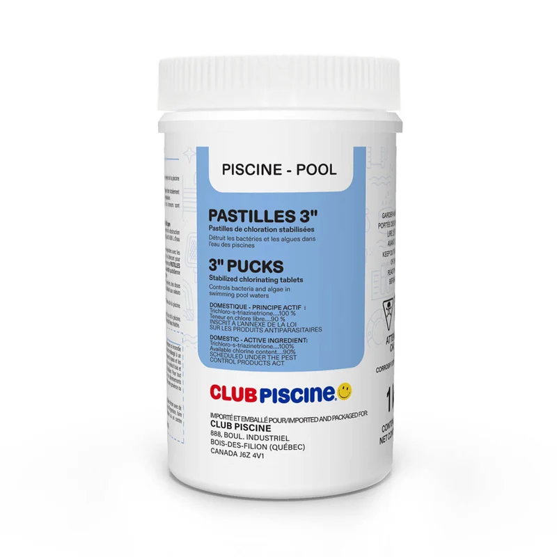 Pastilles de chlore stabilisées