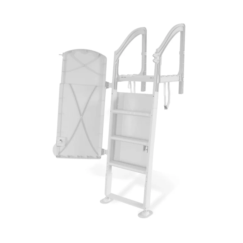 Échelle de piscine avec attaches par courroies