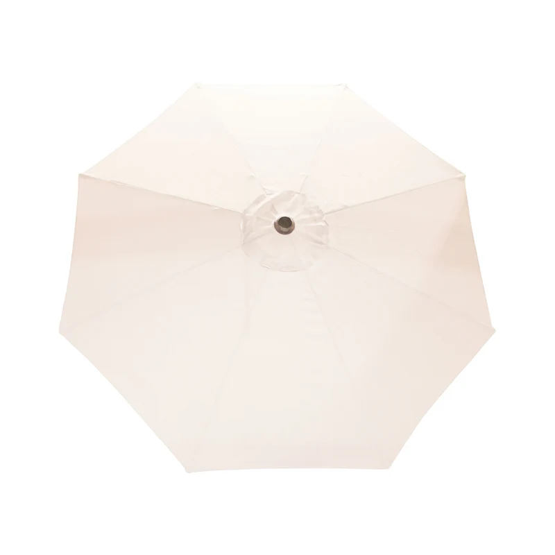 Parasol de marché avec mât noir - 9 pi (2,7 m)