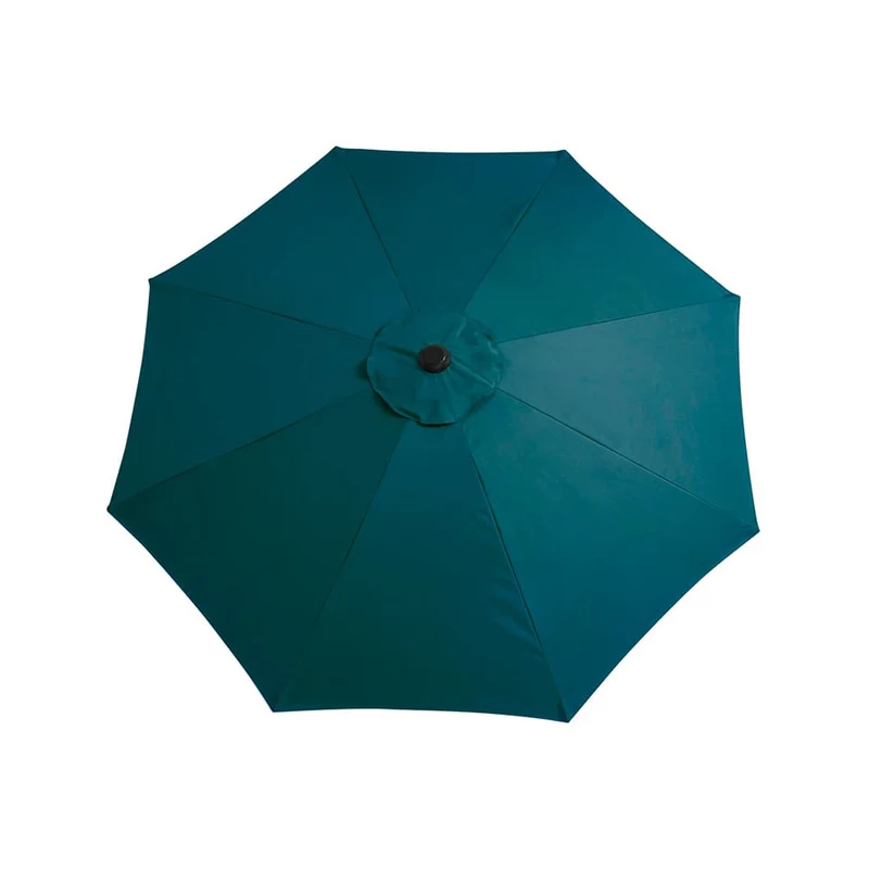 Parasol de marché avec mât noir - 9 pi (2,7 m)