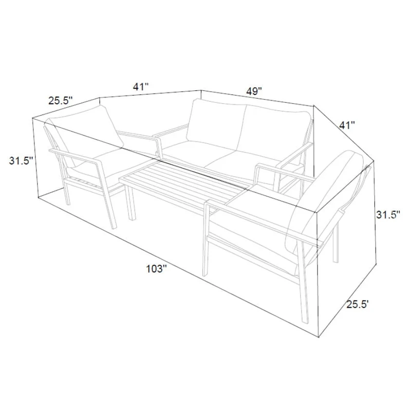Housse protectrice pour ensemble de conversation