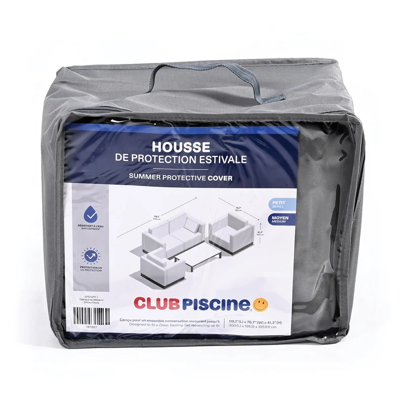 Housse protectrice d'été pour ensemble causeuse