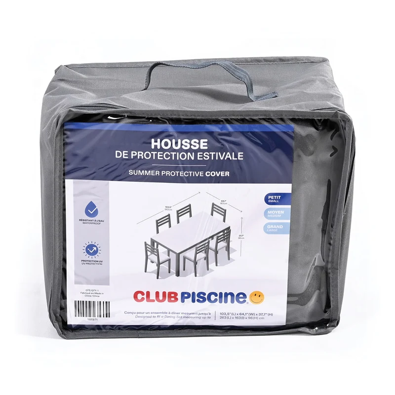 Housse protectrice d'été pour ensemble à dîner