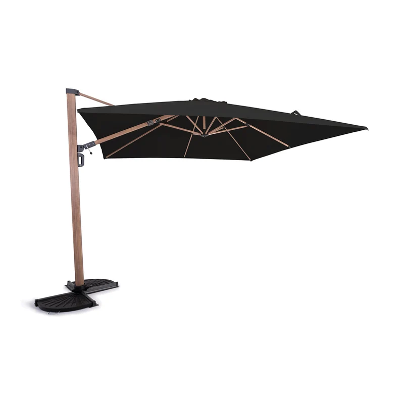 Parasol suspendu Deluxe avec fini bois - 10 pi (3 m)