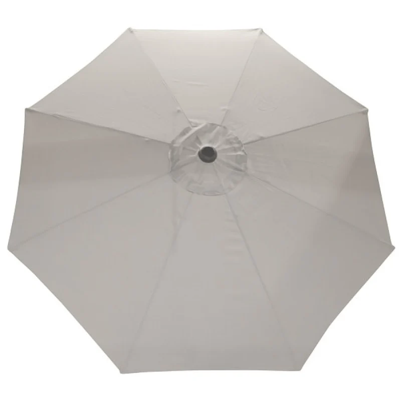Parasol de marché Deluxe avec mât noir - 9 pi (2,7 m)