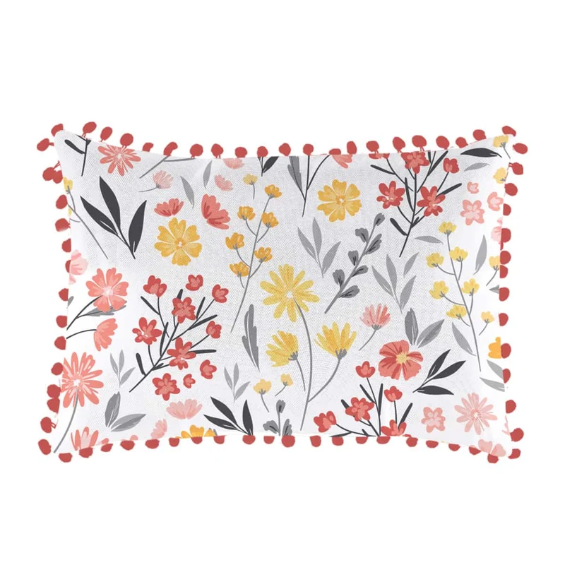 Coussin extérieur 12 x 18 po - Danse des fleurs