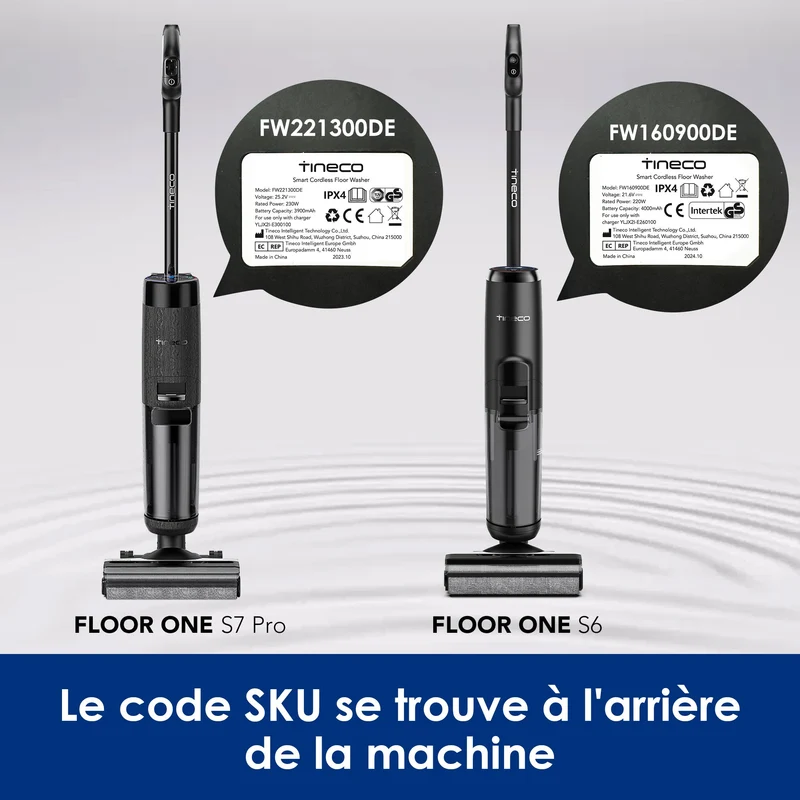 Kit d'accessoires Tineco FLOOR ONE S7 PRO pour aspirateur sec/humide intelligent