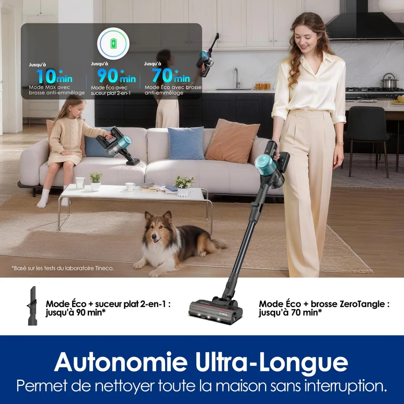 Tineco PURE ONE S50 Pro Pet Aspirateur Balai Sans Fil
