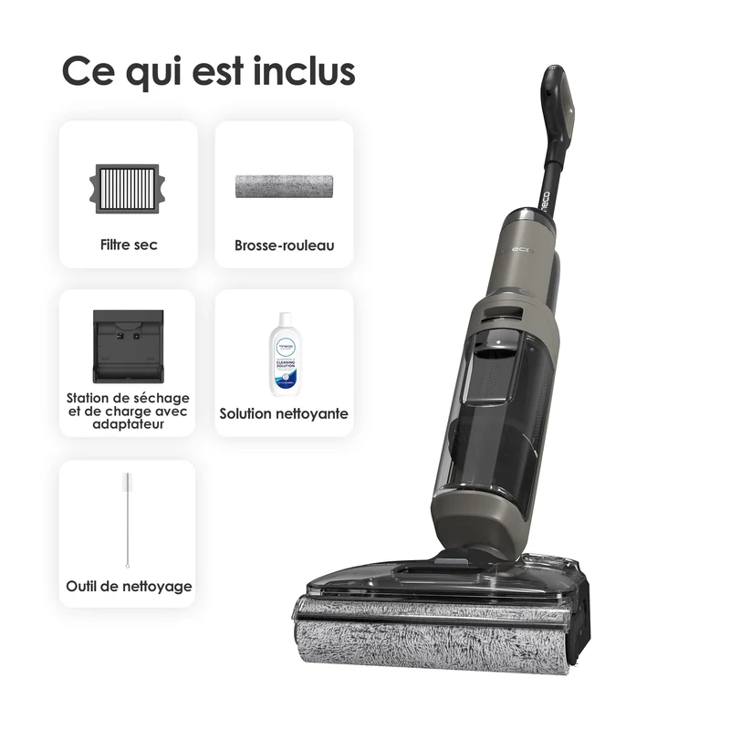 Tineco FLOOR ONE i6 Stretch Aspirateur Sec et Humide