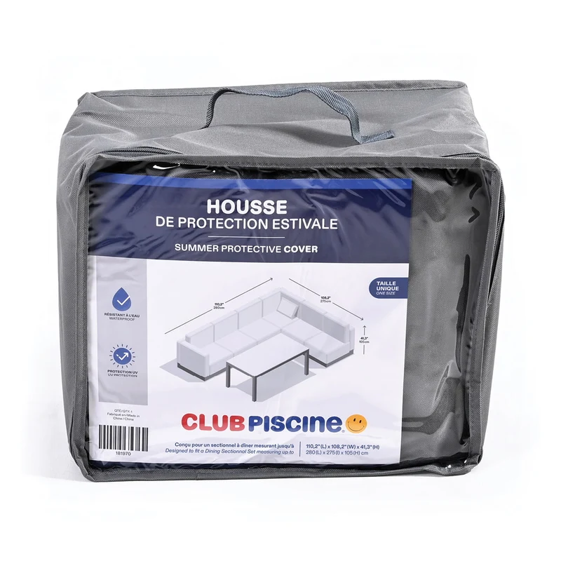 Housse protectrice d'été pour sectionnel à dîner