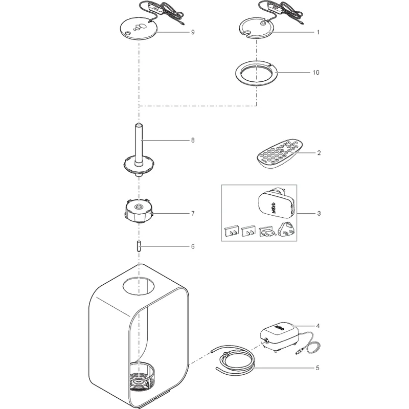 Pièces détachées pour biOrb 30 LIFE MCR noir