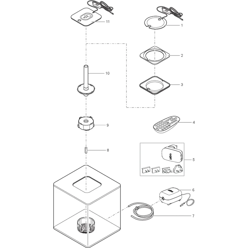 Pièces détachées pour biOrb CUBE 30 MCR noir