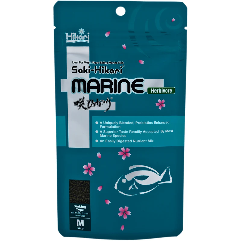 Saki Hikari Marine Herbivore - 90g - Nourriture pour poissons d'eau de mer