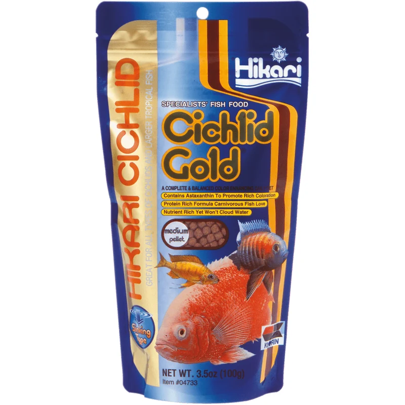 Hikari Chichlid Gold Medium - 100g - Nourriture coulante pour Cichlidés