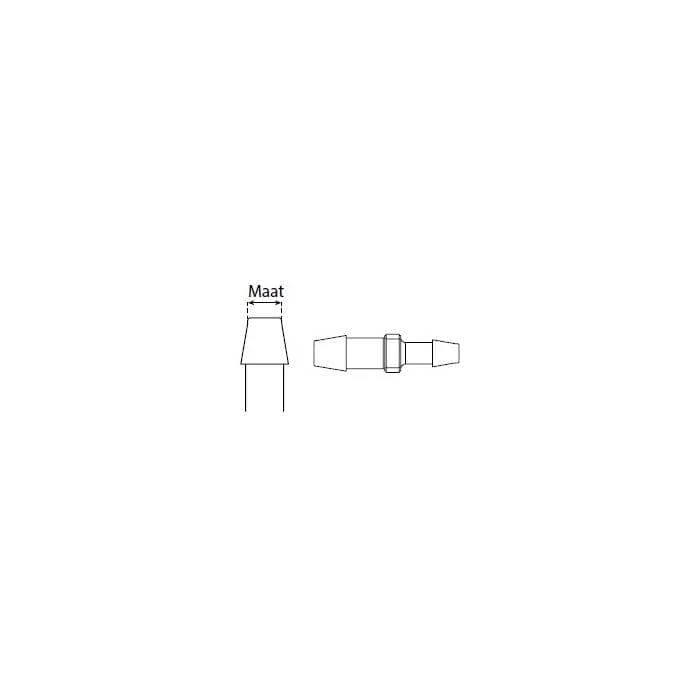 Réduction pour flexible PP blanc