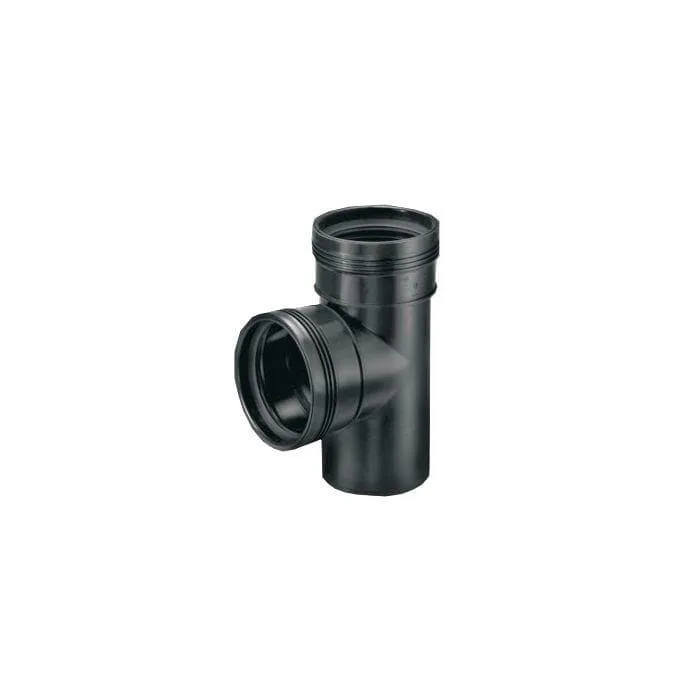 Pièce en T 90° PP M/F - À emboiter - Pour évacuation