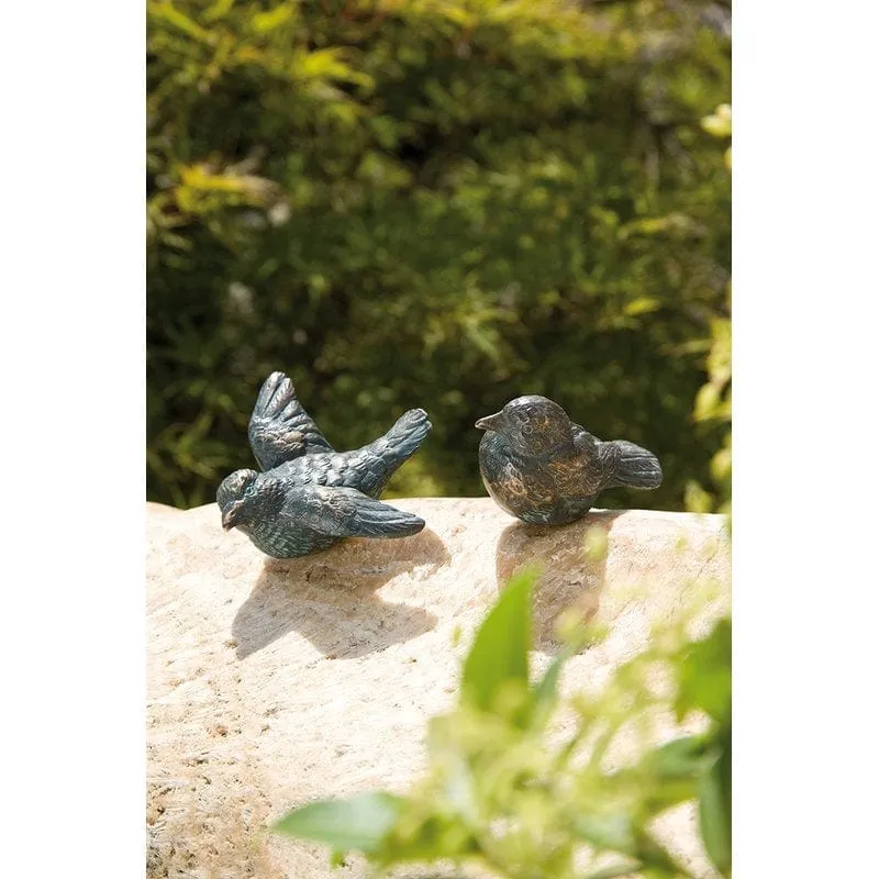 Vogel Flügel offen 4 cm hoch