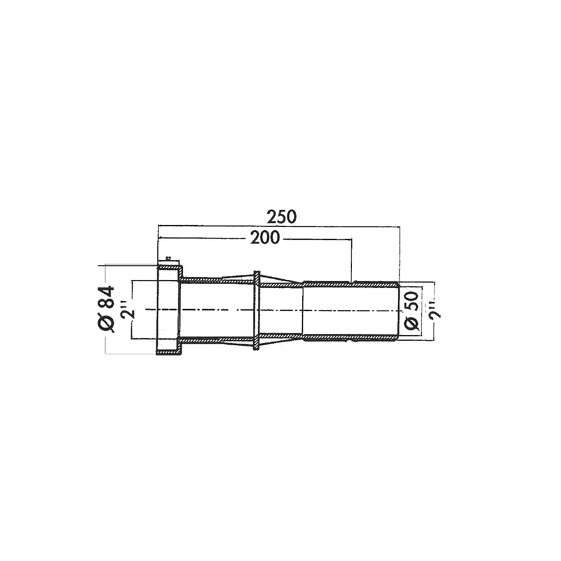 Traversée de paroi Hayward 3352 Ø84 mm pour piscine liner
