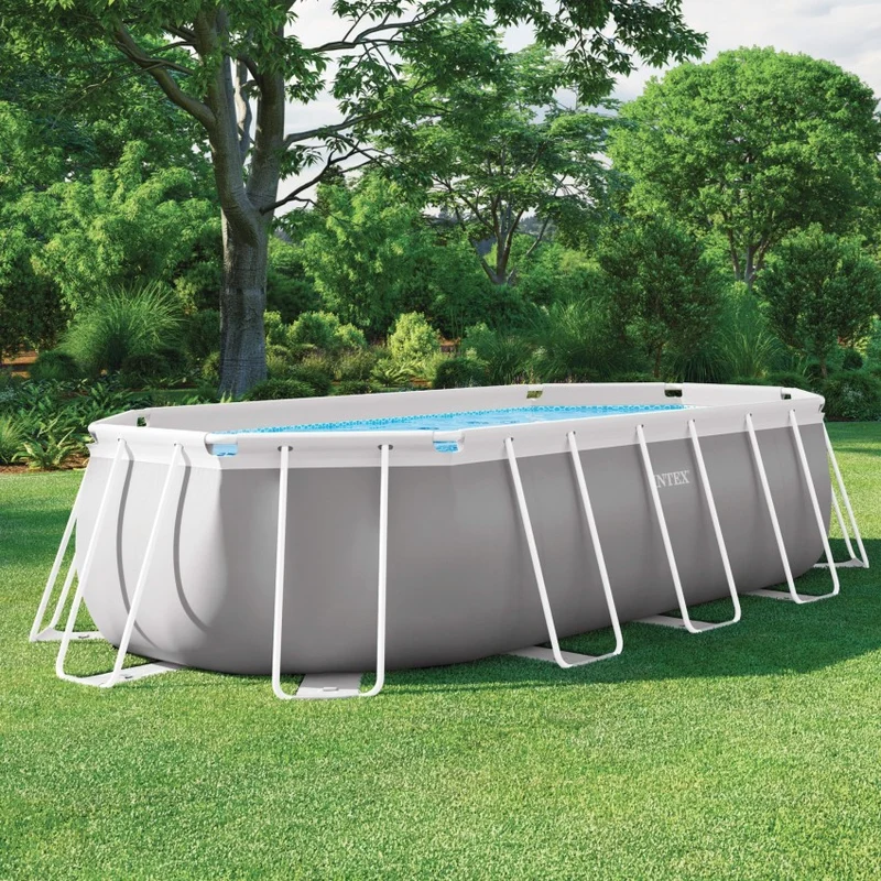 Intex Prism Frame Piscina Ovalada Desmontable 503x274x122 cm con Depuradora