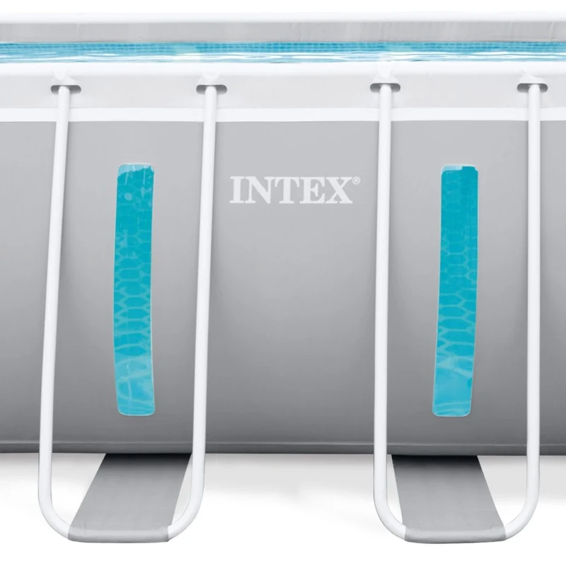 Intex Piscina Desmontable Rectangular Prism Frame Clearview 400x200x122cm