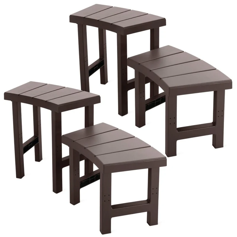 Intex Pack 4 Bancos Modulares de plástico Spa Circular 4 Personas