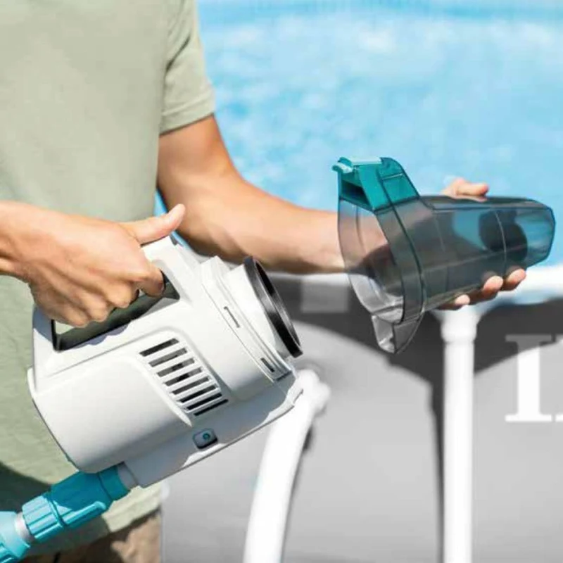 Intex Aspiradora de Piscina Manual Recargable con Mástil Telescópico 2.8m