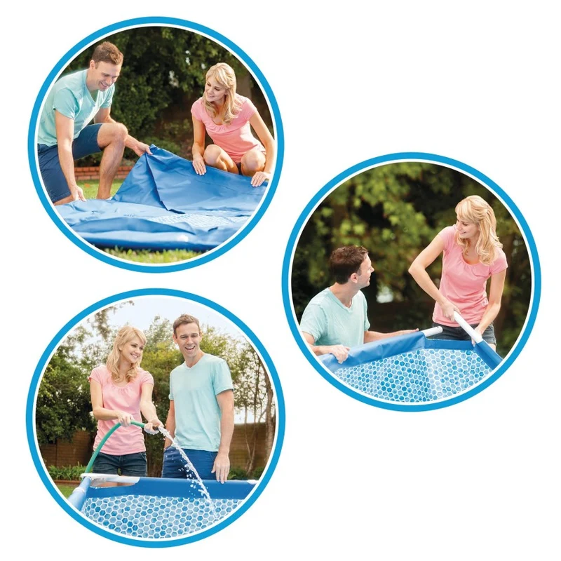 Intex Small Frame Rectangular Swimming Pool 220x150x60cm 1662L