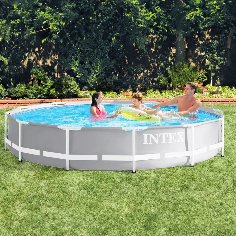 Intex Prism Frame Piscina Desmontable Redonda 366x76cm con Depuradora