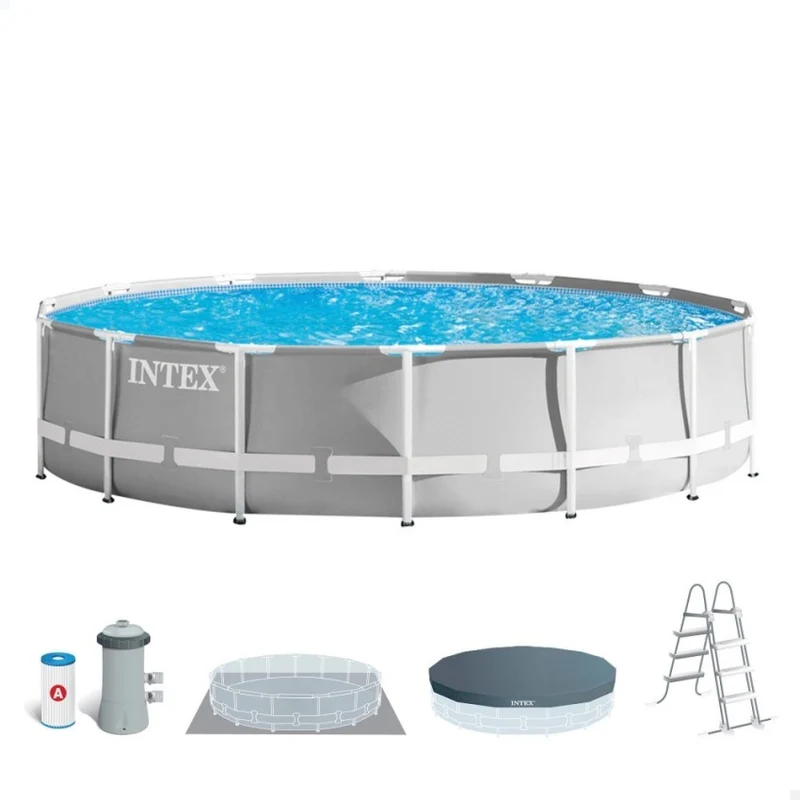 Intex Piscina Redonda Prism Frame 457x107cm con Depuradora