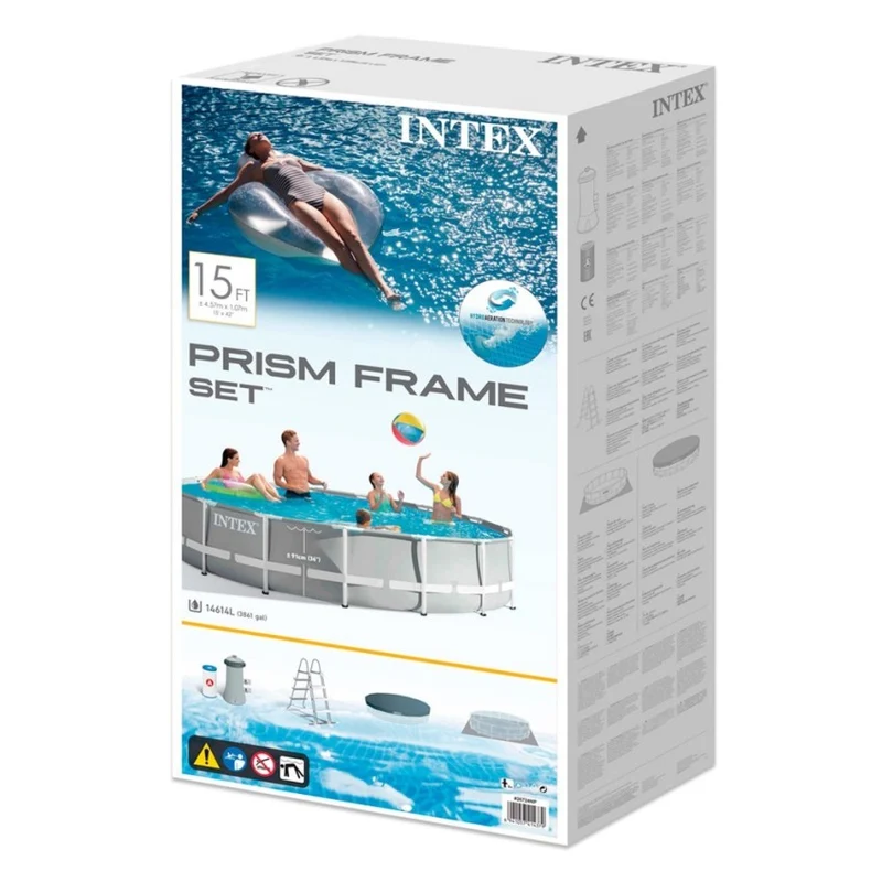 Intex Piscina Redonda Prism Frame 457x107cm con Depuradora