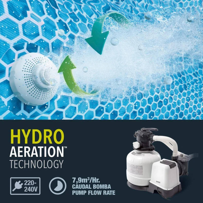 Intex Ultra XTR Piscina Desmontable Redonda 549x132 cm Depuradora
