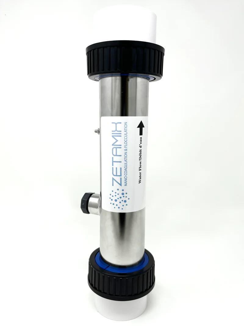 ZETAMIX Dryden Aqua – Mélangeur statique ZPM pour filtration piscine haute performance