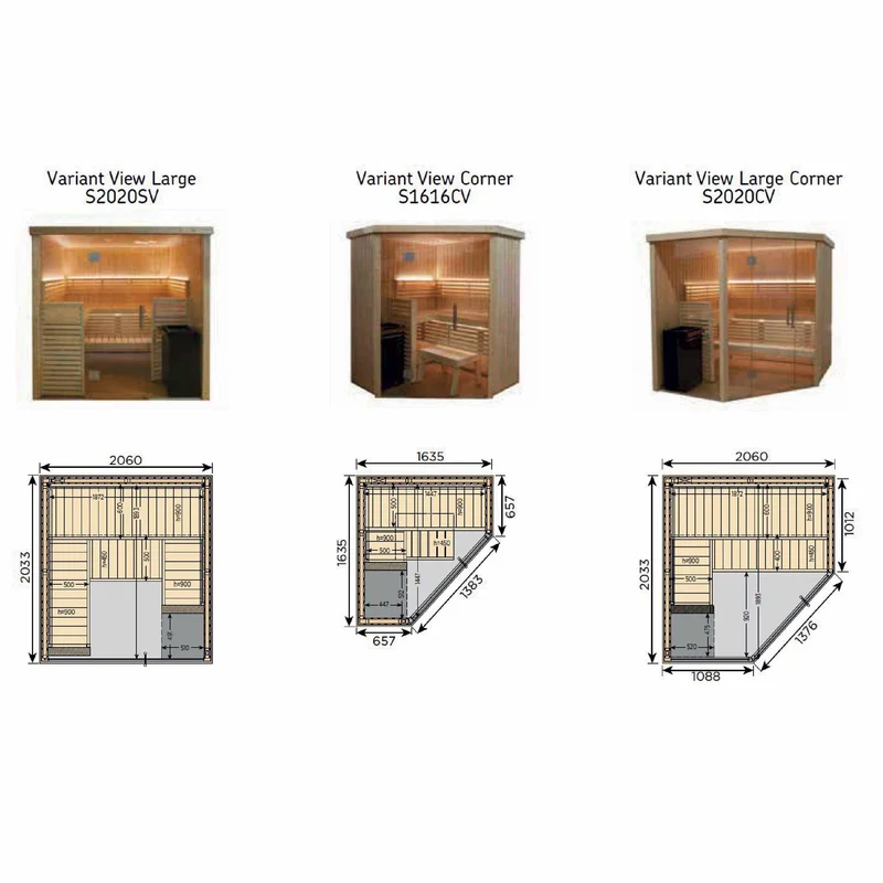 Sauna Variant View design vue panoramique