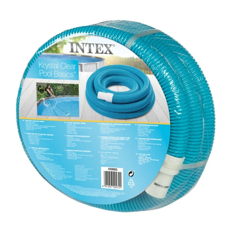 Intex Manguera para Piscina Espiral 7,6 m Ø 38 mm Azul
