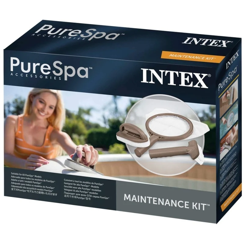 Intex Kit Mantenimiento Spa 3 Piezas PVC Crema