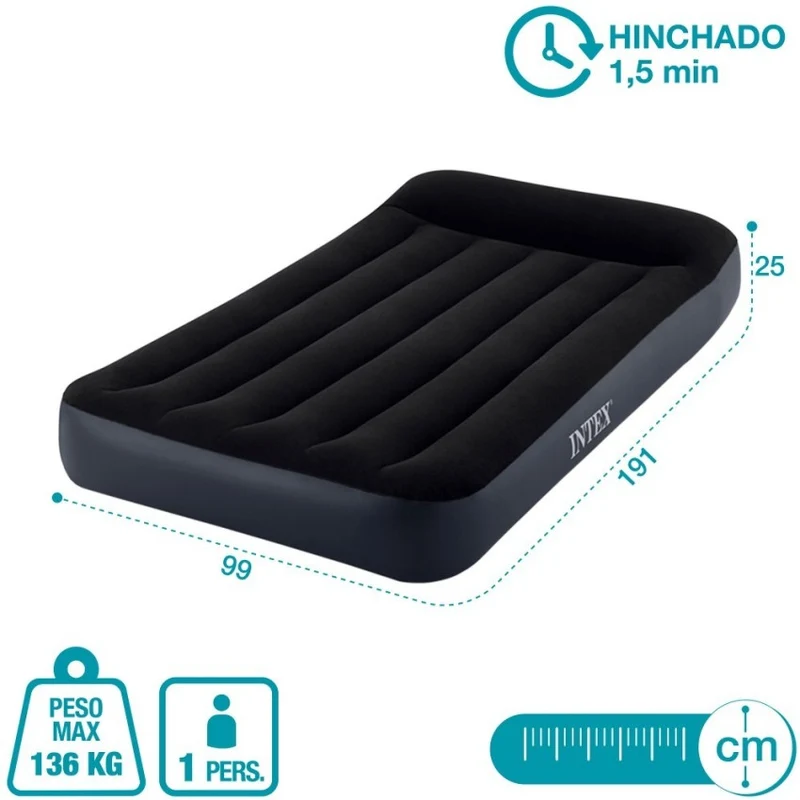 Intex Pillow Rest Classic Colchón Hinchable Individual 99x191cm