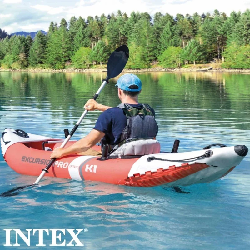 Intex Excursion Pro Kayak Hinchable Individual 305cm Rojo