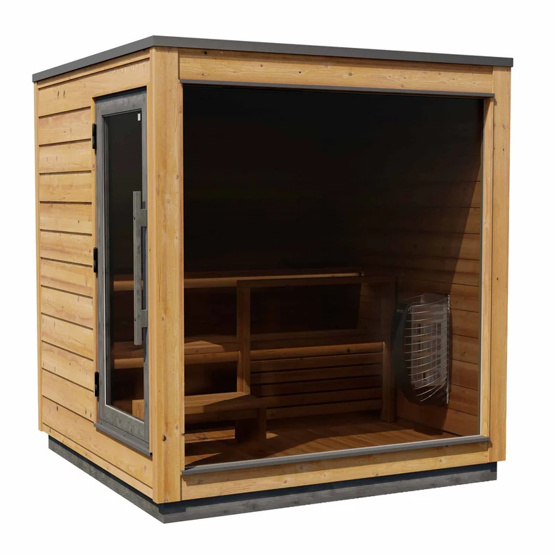Sauna Finvision Dawn porte gauche design