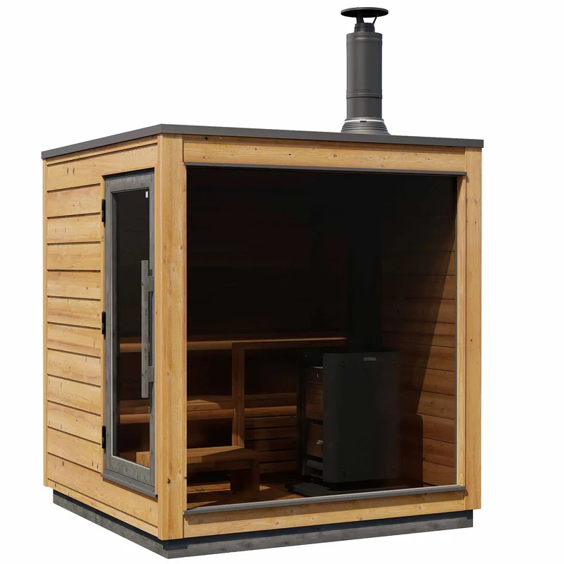Sauna Finvision Dawn porte gauche design