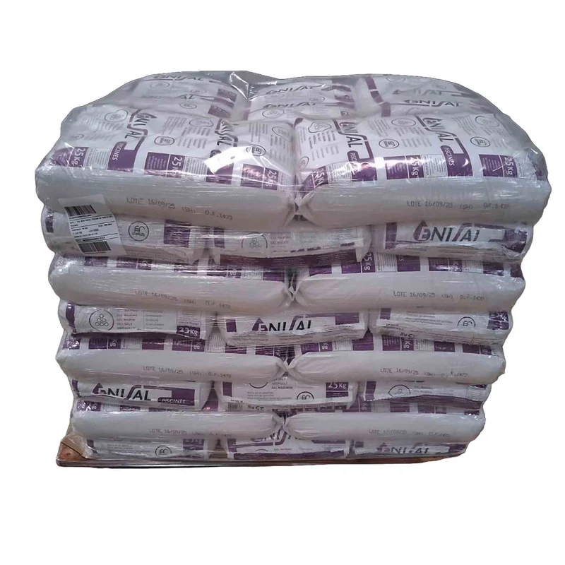 Palette de 40 sacs de sel poudre de 25 kg spécial piscine