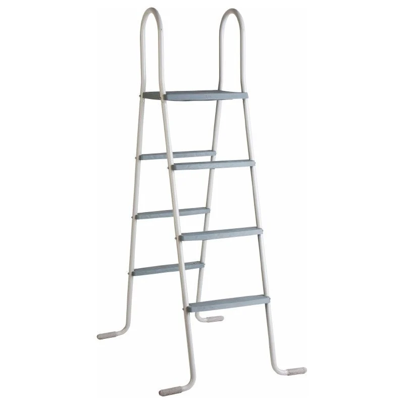 Escalera con plataforma para piscinas elevadas 120-132 cm