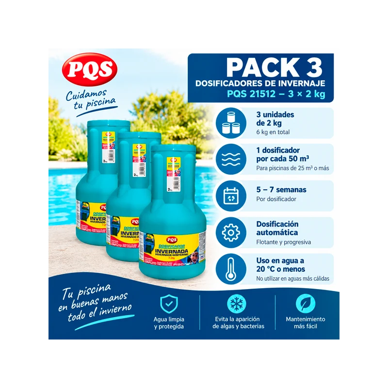 Pack 3 Dosificadores de Invernaje PQS 21512 – 3 × 2 kg