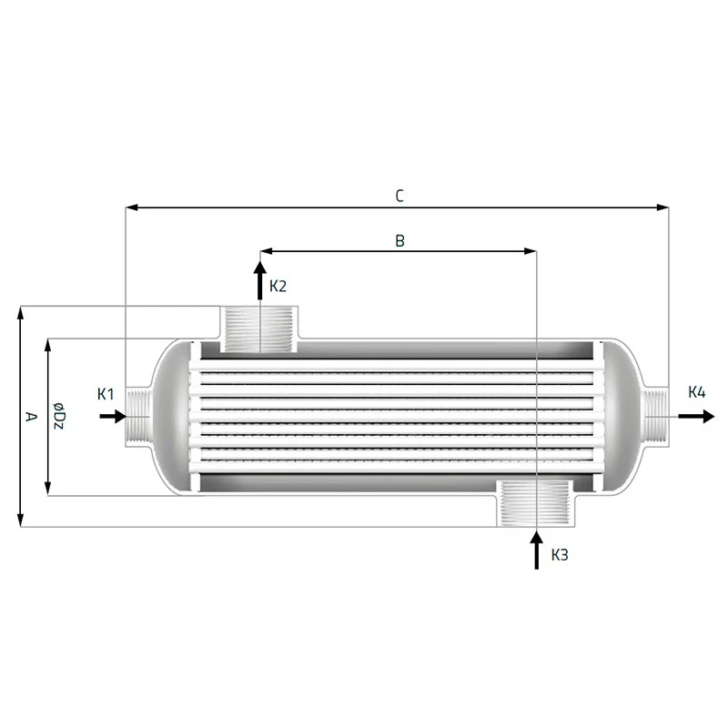 Intercambiador de calor agua-agua TIT-105 kW AstralPool Waterheat EVO