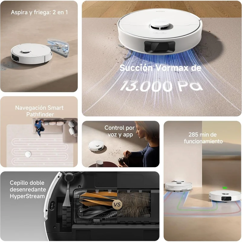 Dreame – D20 robot aspirador negro